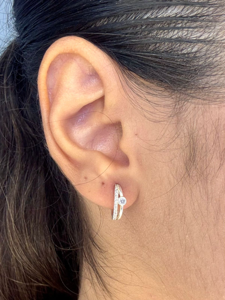 Brinco prata argola - #1