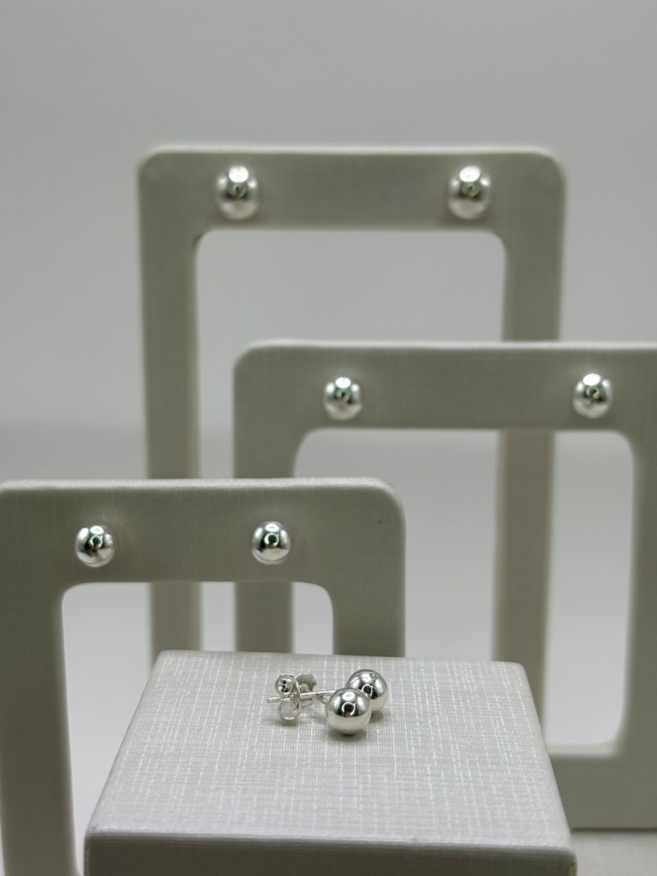 Brinco prata bola - #3