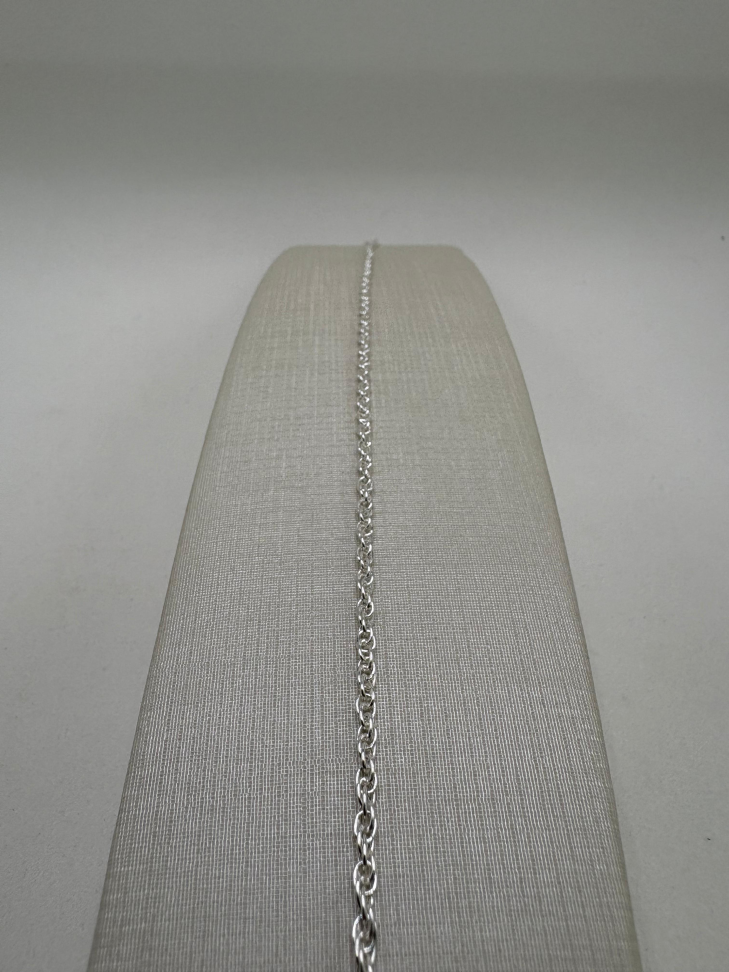 Pulseira prata meia corda - #1