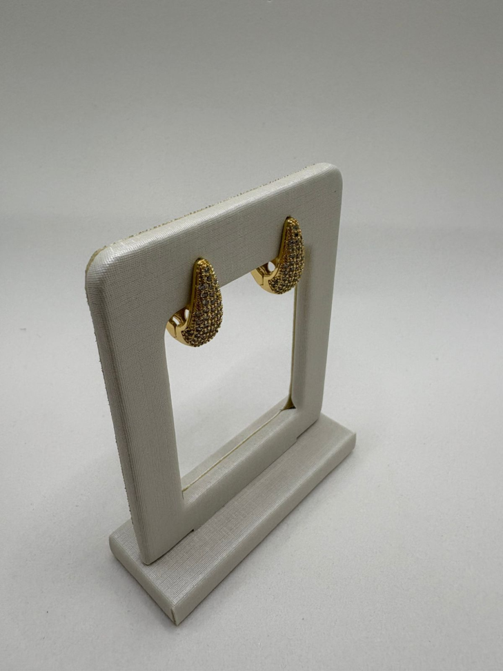 Brinco semijoia argola gota - #2