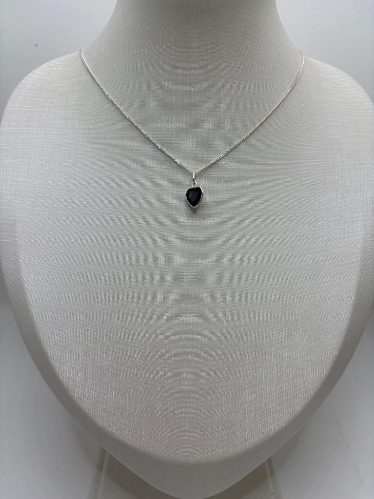 Pingente prata coração zircônia - #2