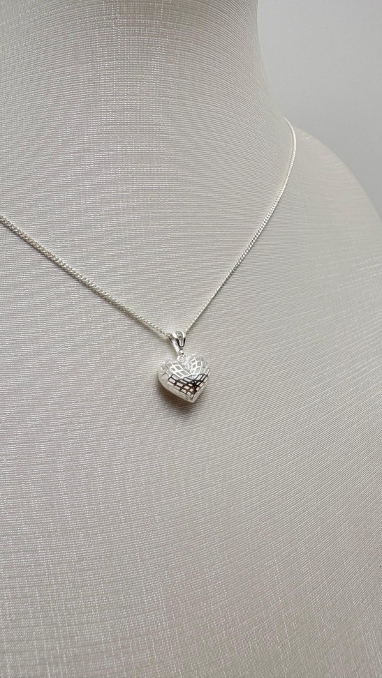 Pingente prata coração - #2