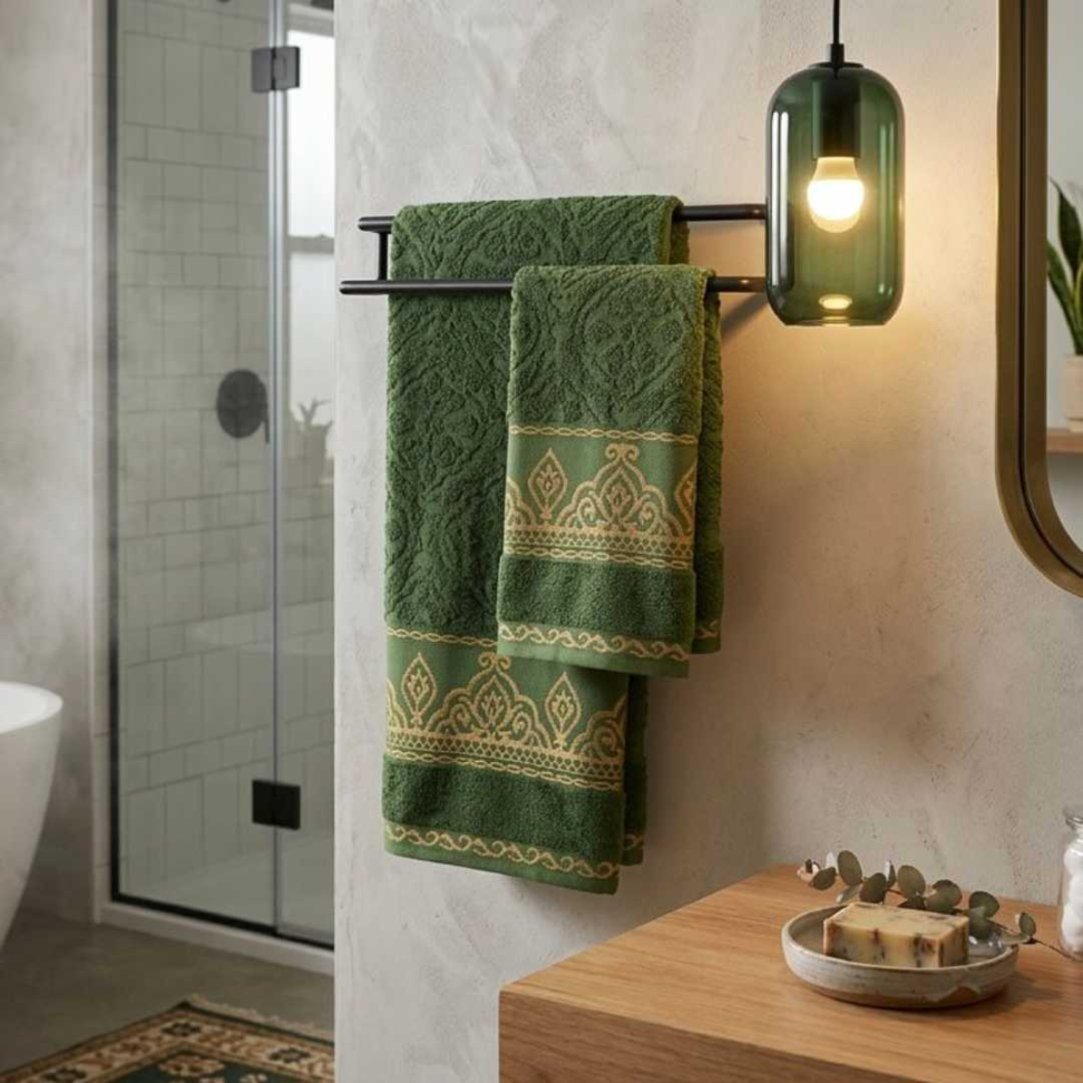 Kit Toalhas Luxo 2 Peças 100% Algodão Alta Absorção Durável e Super Confortável - #5