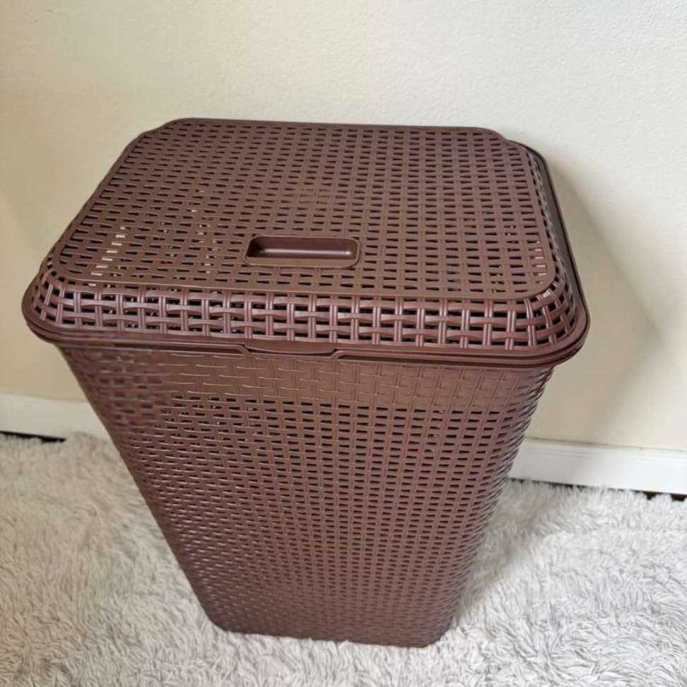 Cesto de Roupas 72L com Tampa Organizador Premium em Polipropileno Resistente Design Moderno Grande Capacidade e Anti-Odor para Seu Lar - #20