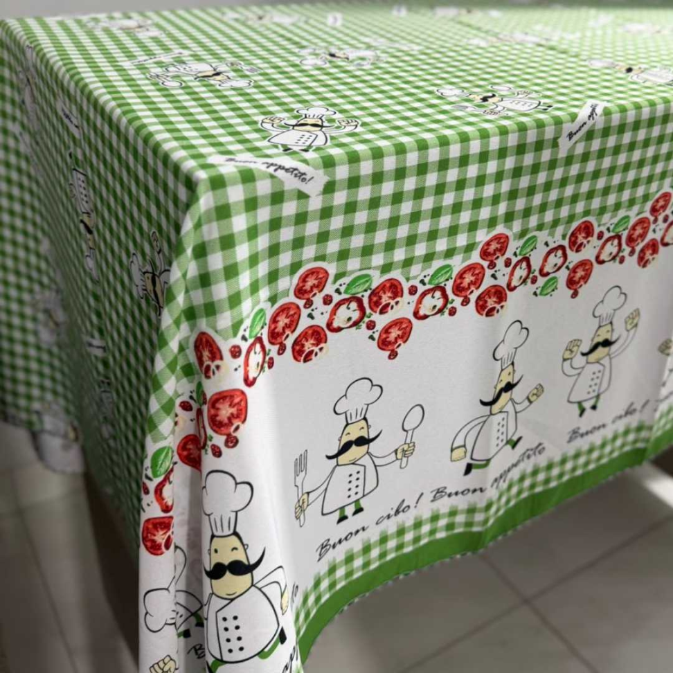 Toalha de Mesa 6 Lugares Oxford Impermeável Estampas Modernas, Fácil de Limpar e Não Amassa Deixe Sua Cozinha Linda e Prática - #2
