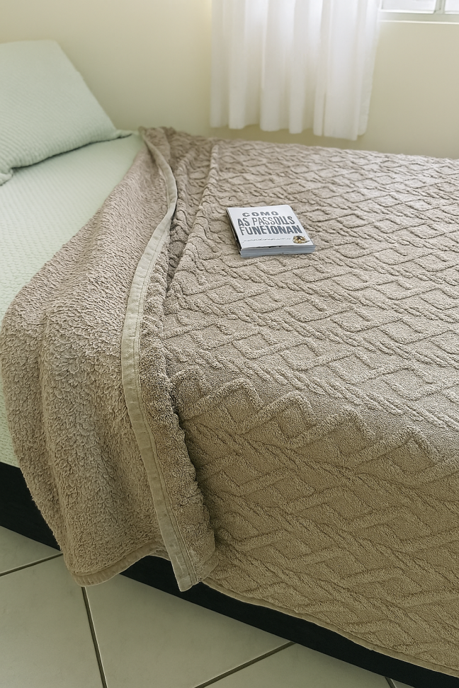 Manta Glamour Com Sherpa da Mesma Cor - #1