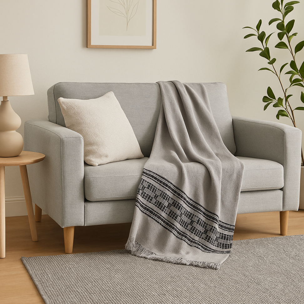 Manta Para Sofá Grande 100% Algodão - #10