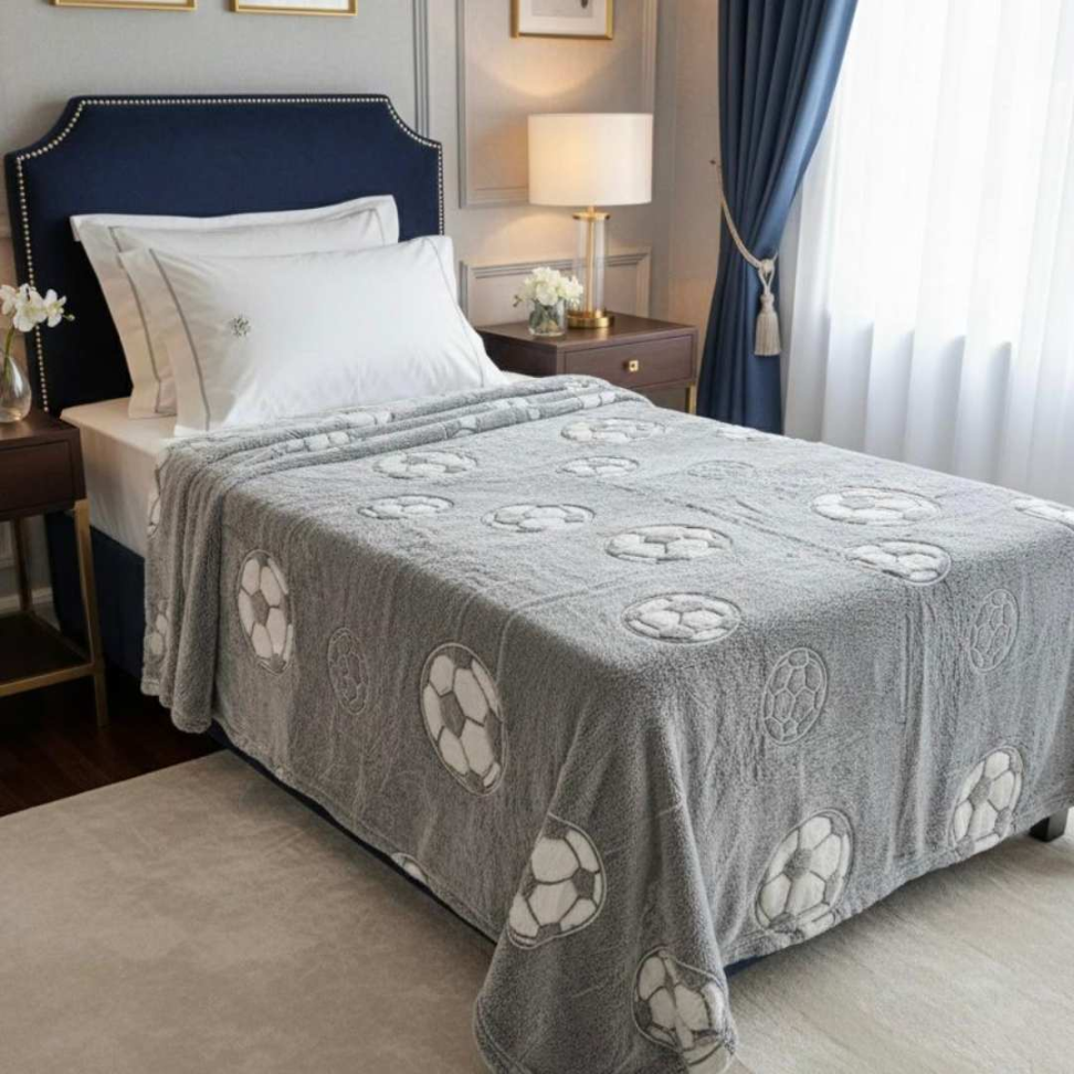 Manta Infantil que Brilha no Escuro 1,80x2,00 Cobertor Macio Estampas Divertidas Conforto e Magia para Crianças - #17