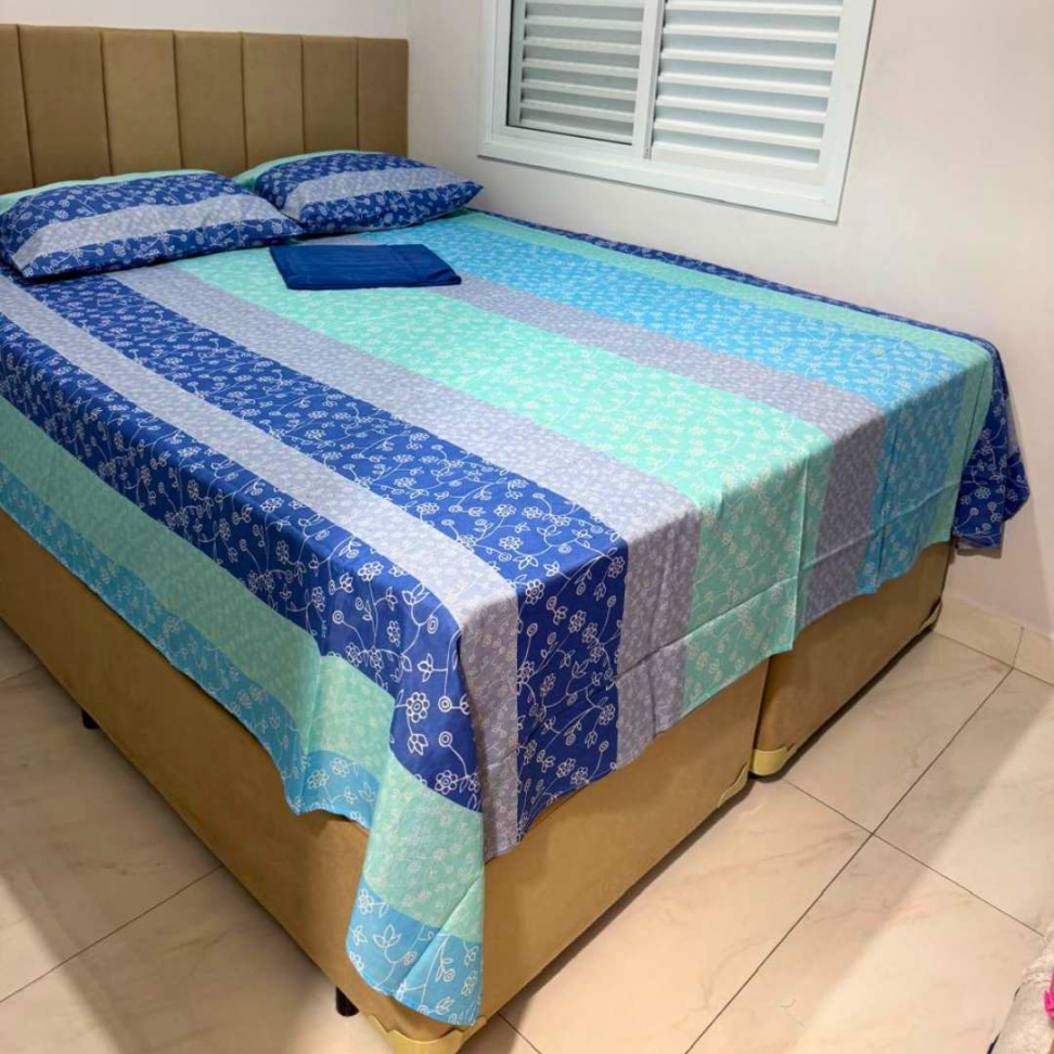 Jogo de Lençol Queen 4 Peças Floral Premium com Elástico Toque Macio 60% Algodão Conforto e Elegância para Seu Quarto. - #11