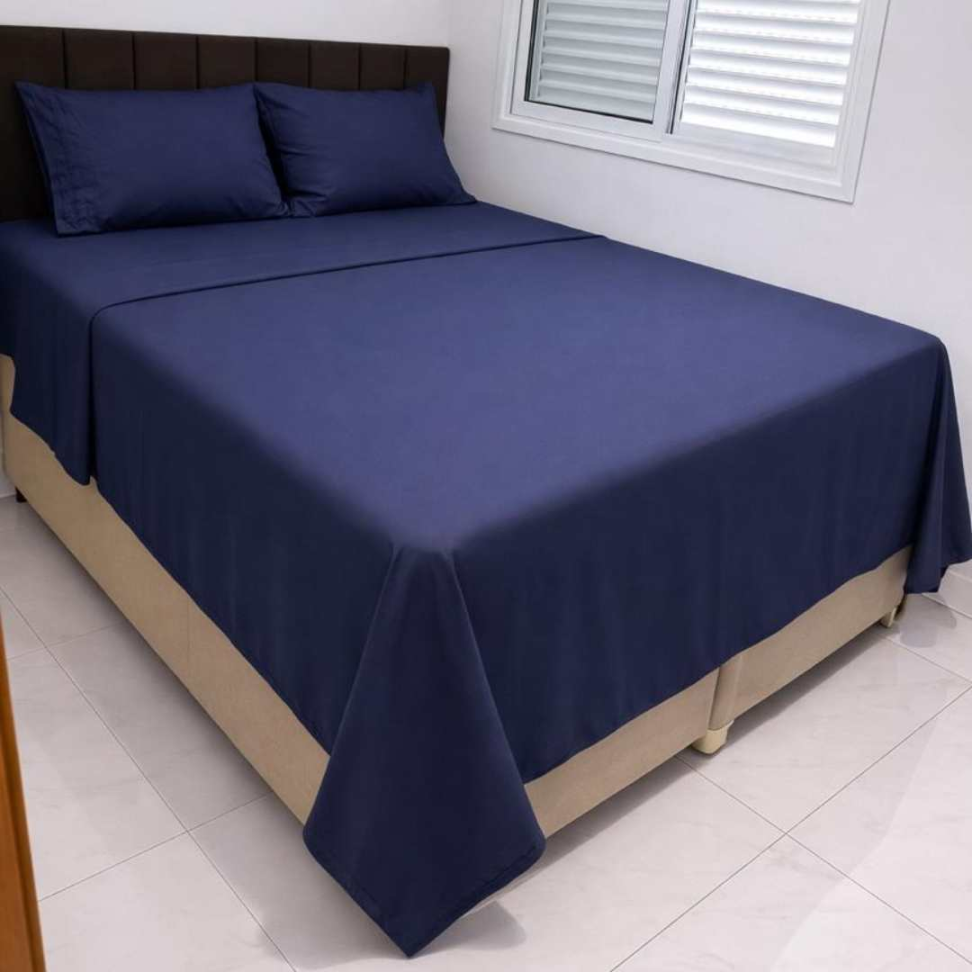 Jogo de Lençol Premium Bordado Casal - Queen e King Toque Macio Elegante e Confortável – 3 e 4 Peças - #2