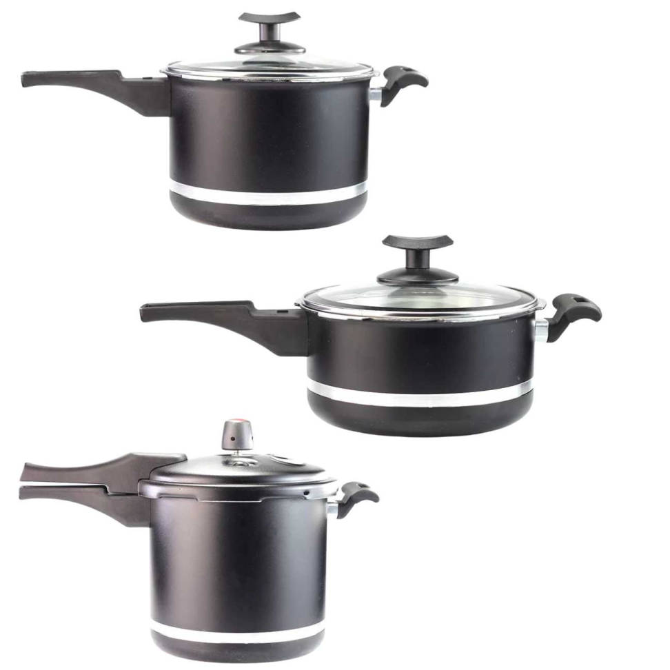 Kit 3 Panela Pressão Qatar 3,0 - 4,5 - 5,5 Litros Corbã - #4