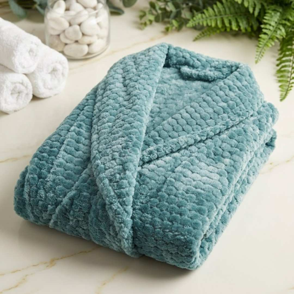 Roupão Premium Ultra Macio Texturizado Conforto Elegância e Aconchego para o Inverno - #5