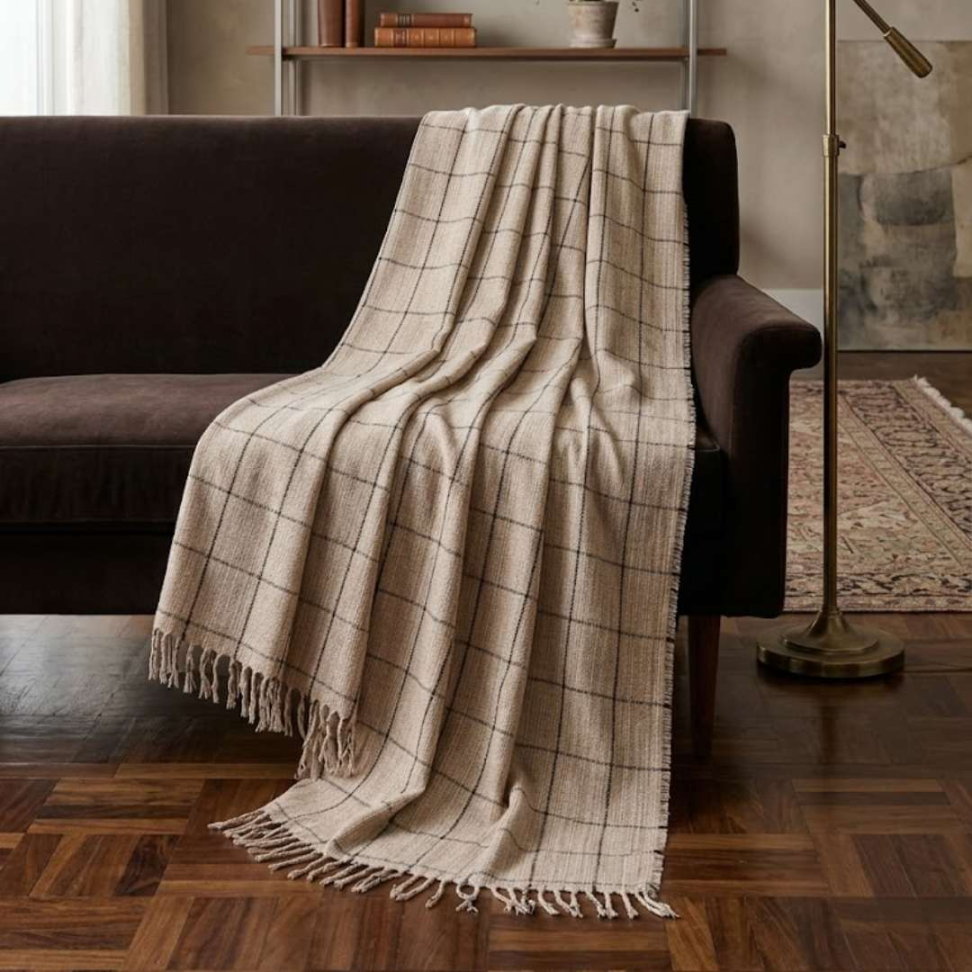 Manta Sofá 100% Algodão Premium 1,66x2,65 Elegante Confortável e Super Versátil para Sua Casa - #8