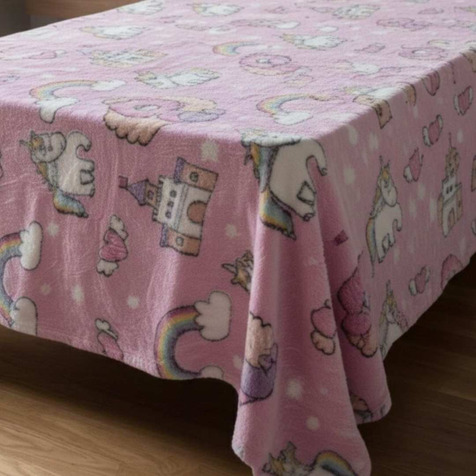 Manta Infantil que Brilha no Escuro 1,80x2,00 Cobertor Macio Estampas Divertidas Conforto e Magia para Crianças - #10