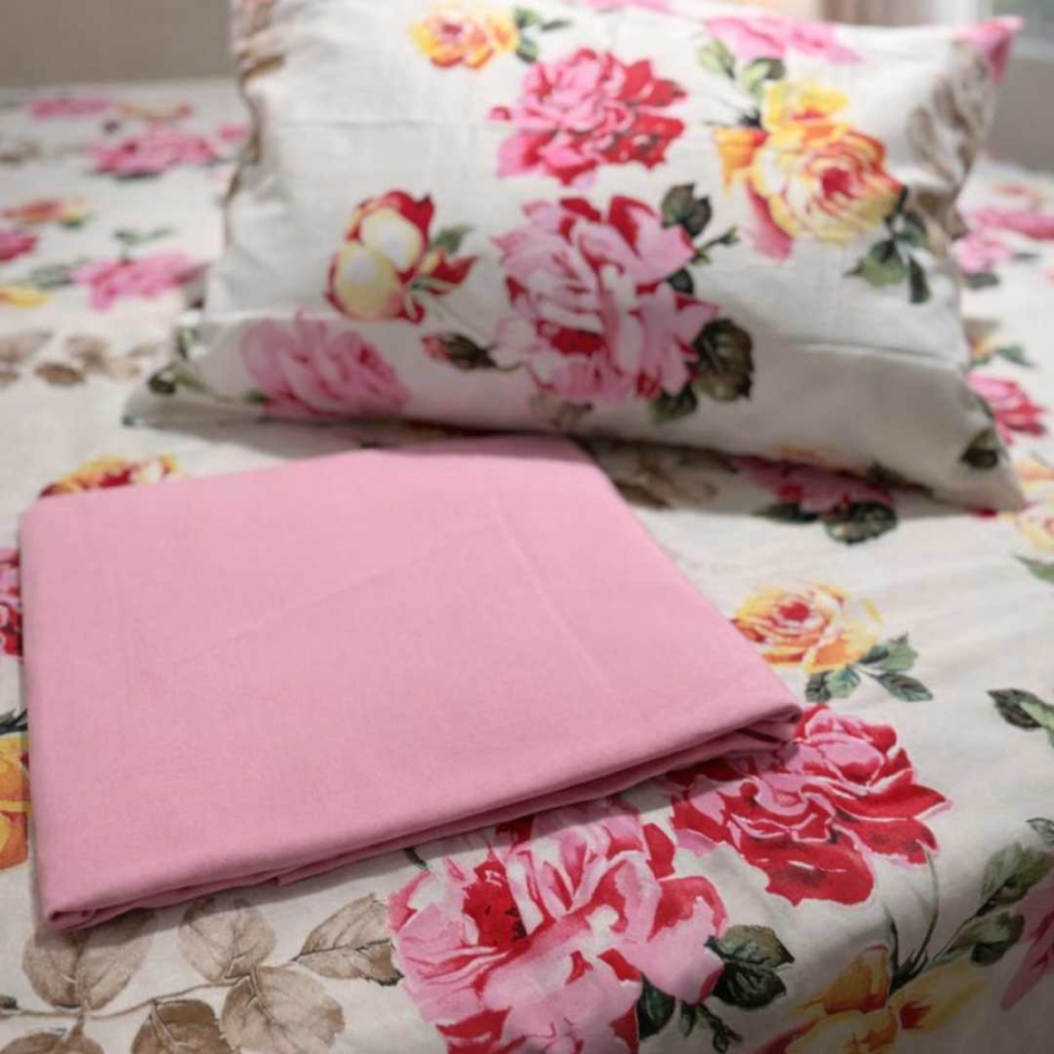 Jogo de Lençol Casal 4 Peças Floral Premium 60% Algodão Toque Macio Conforto Luxuoso e Estampa Elegante para Transformar Seu Quarto. - #20