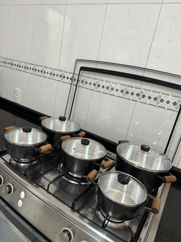 Jogo De Panelas Cava Alumínio Fundido 5 Peças - #17