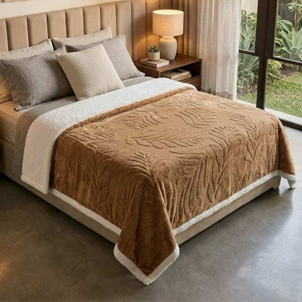 Manta Sherpa Premium Casal Queen Ultra Macia Quentinha e Aconchegante Toque de Pelo de Carneiro Luxo para Inverno 1,90X2,10 - #9