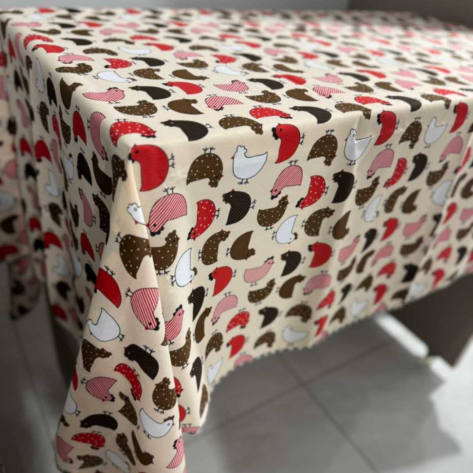 Toalha de Mesa 6 Lugares Oxford Impermeável Estampas Modernas, Fácil de Limpar e Não Amassa Deixe Sua Cozinha Linda e Prática - #10