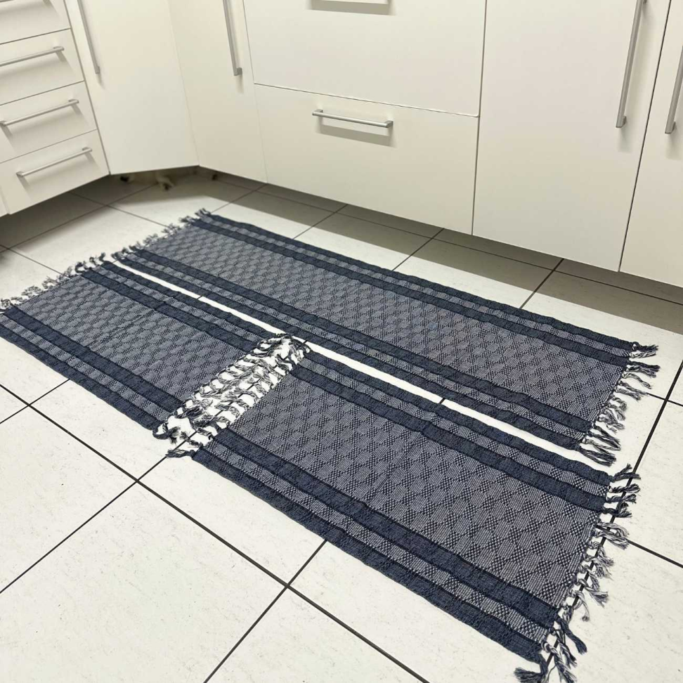 Jogo De Tapete Para Cozinha 100% Algodão - Cores Aleatórias - #2