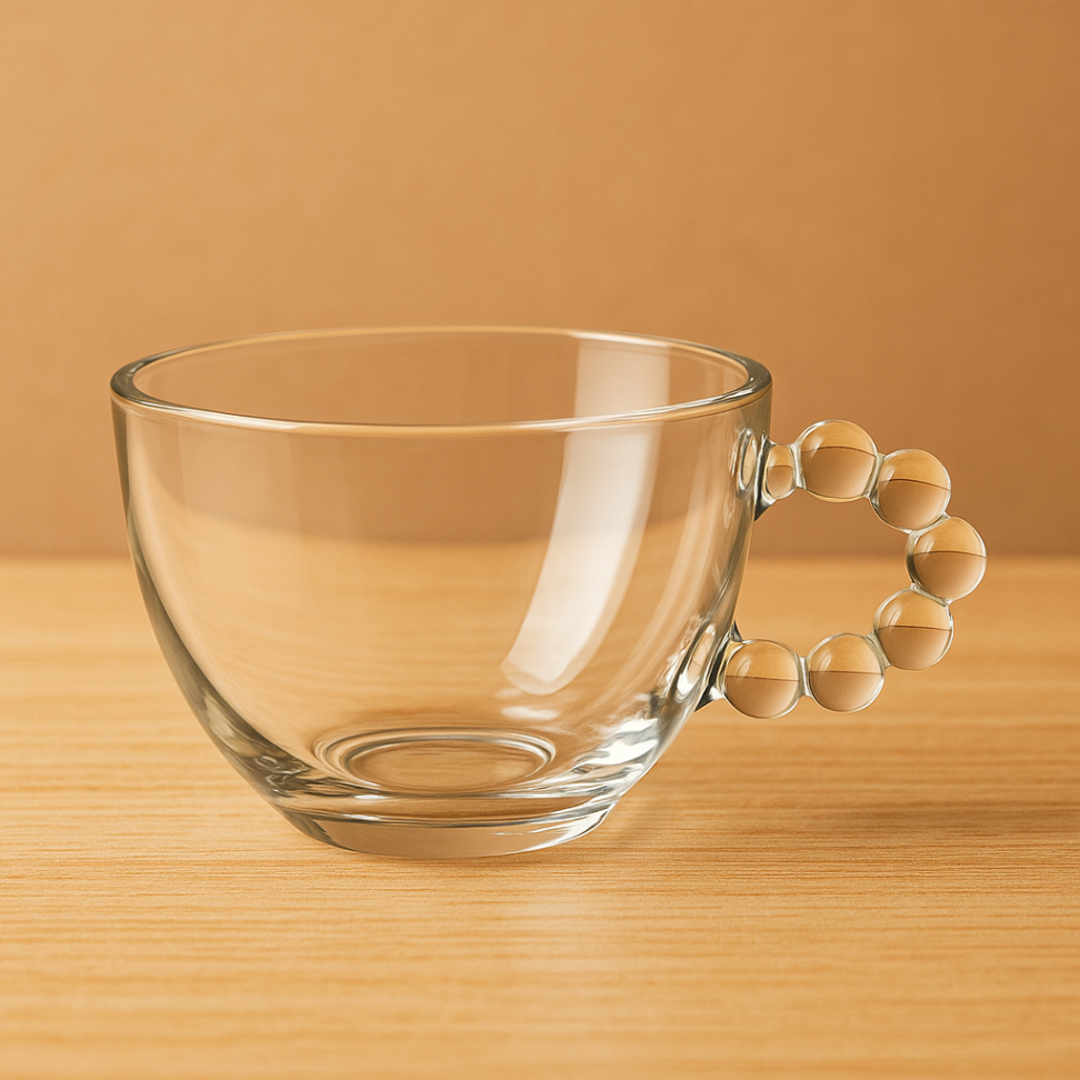 Jogo De Xícaras 6 Peças Alça Bolinha - #4