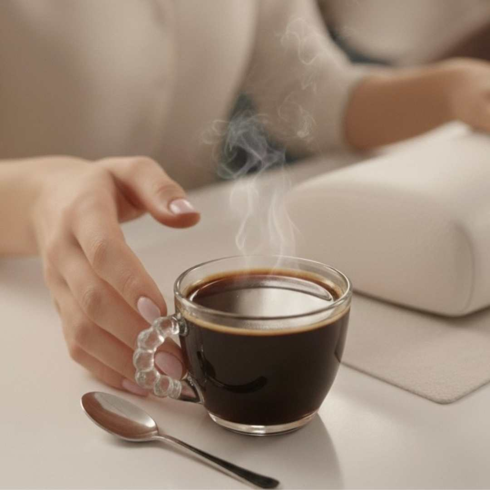 Jogo de Xícaras de Vidro 240ml com Alça Luxo de Bolinhas Kit 6 Peças Elegante para Café e Chá - #2