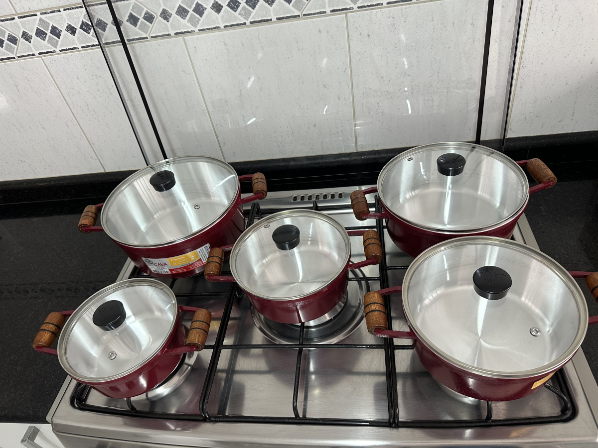 Jogo De Panelas Cava Alumínio Fundido 5 Peças - #14