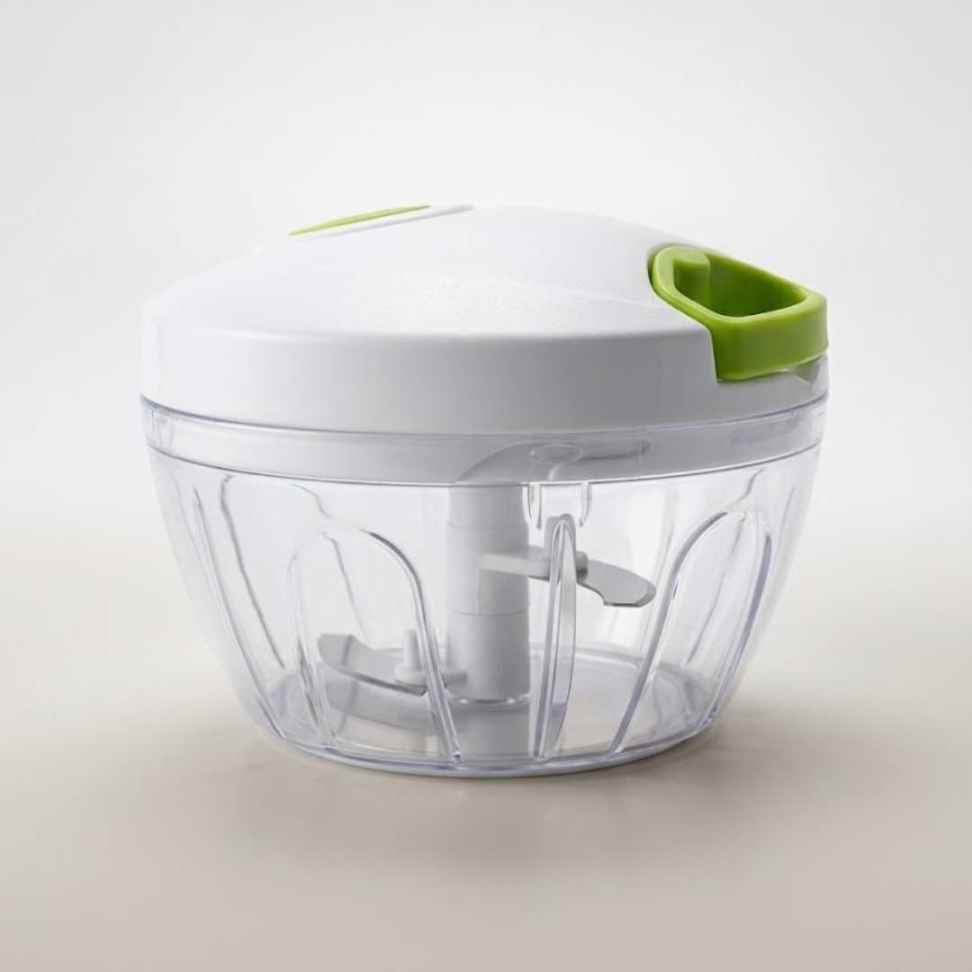 Triturador de Alimentos Manual 3 Lâminas Ultra Afiadas Pica Alho Cebola Legumes Rápido e Sem Esforço - #6