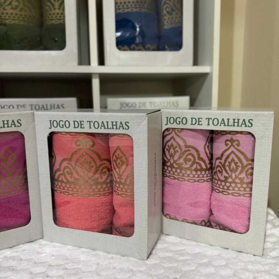 Kit Toalhas Luxo 2 Peças 100% Algodão Alta Absorção Durável e Super Confortável - #16