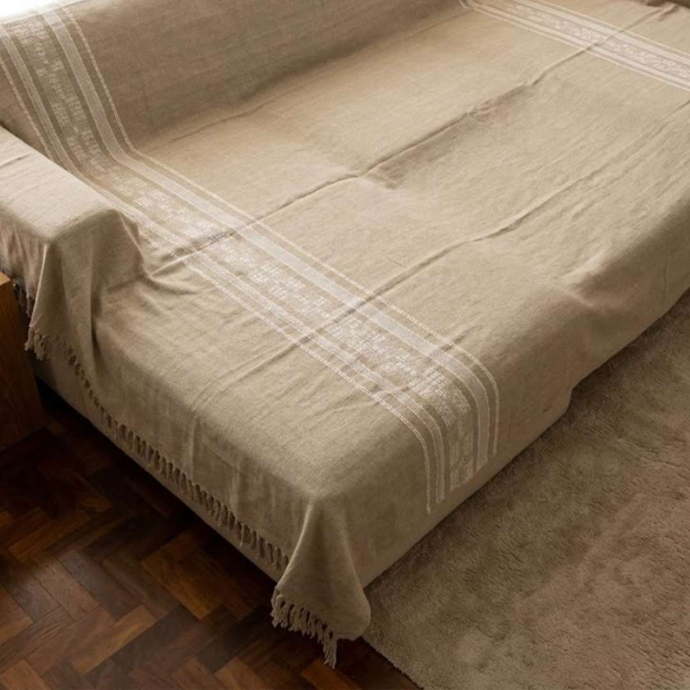 Manta Sofá 100% Algodão Premium 1,66x2,65 Elegante Confortável e Super Versátil para Sua Casa - #4