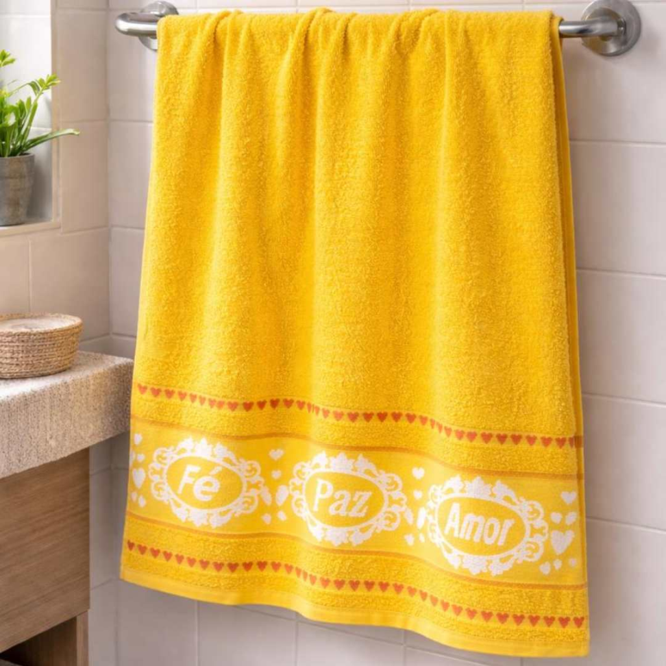 Toalha de Banho 100% Algodão 75x1,50 Absorvente Bordada Premium Conforto e Qualidade. - #16