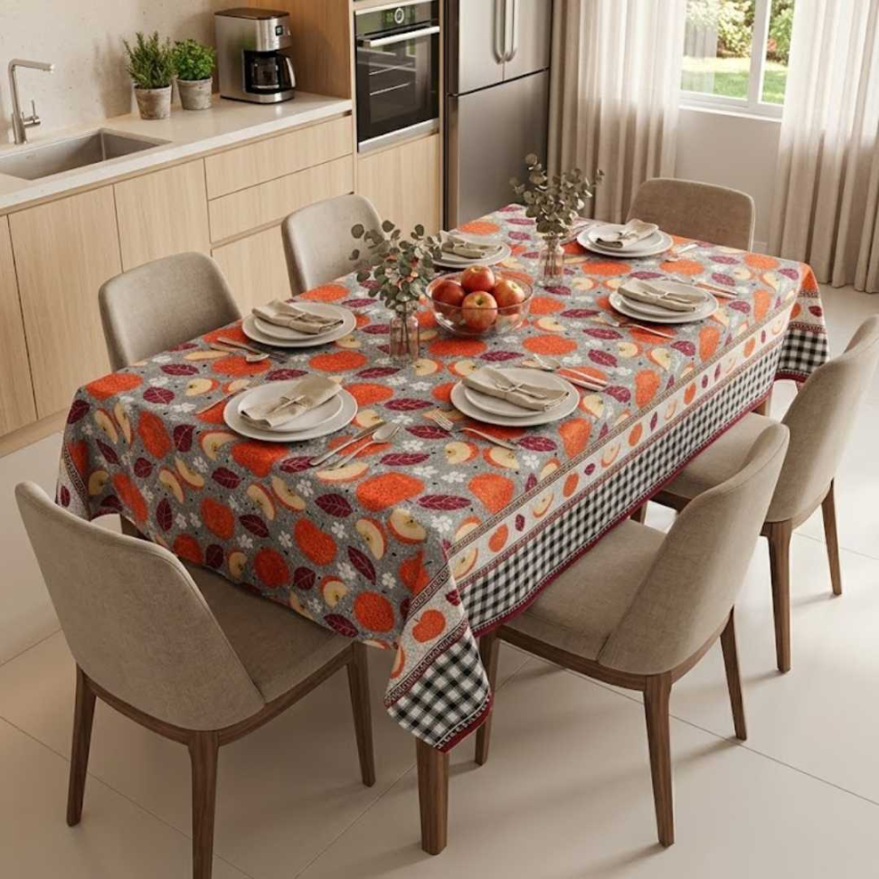 Toalha de Mesa 6 Lugares Oxford Impermeável Estampas Modernas, Fácil de Limpar e Não Amassa Deixe Sua Cozinha Linda e Prática - #17