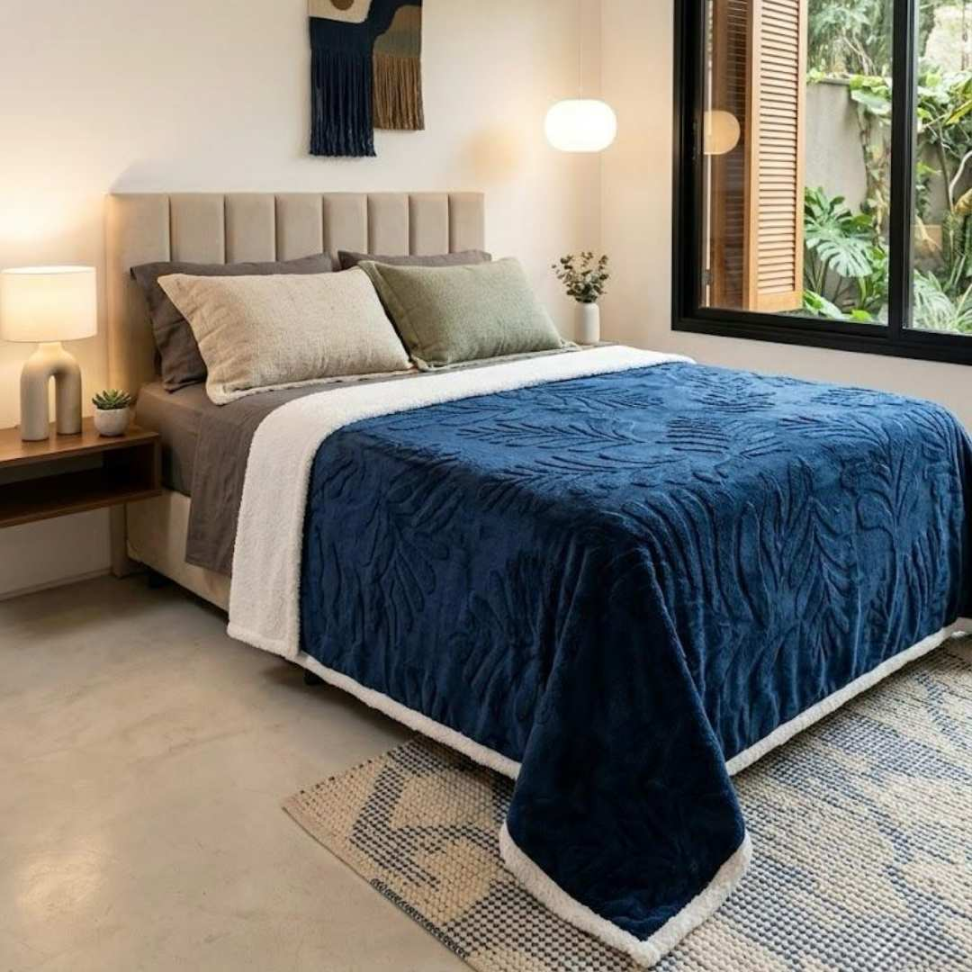 Manta Sherpa Premium Casal Queen Ultra Macia Quentinha e Aconchegante Toque de Pelo de Carneiro Luxo para Inverno 1,90X2,10 - #10