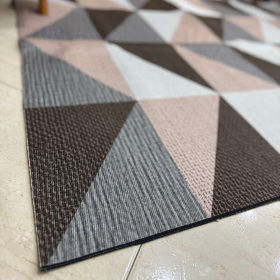 Tapete Moderno 1,50x2,00 Antiderrapante Geométrico Premium Acabamento Invisível e Alta Qualidade para Sala e Quarto - #3
