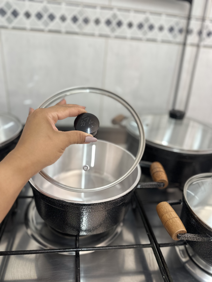 Jogo De Panelas Cava Alumínio Fundido 5 Peças - #18