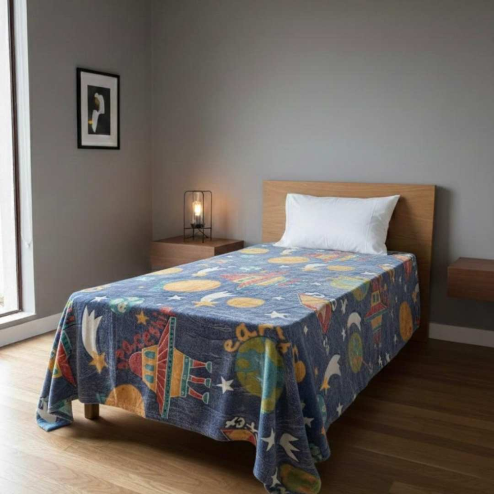 Manta Infantil que Brilha no Escuro 1,80x2,00 Cobertor Macio Estampas Divertidas Conforto e Magia para Crianças - #5