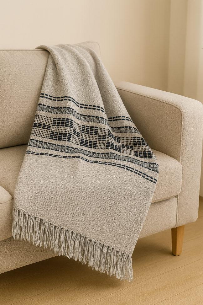 Manta Para Sofá Grande 100% Algodão - #7