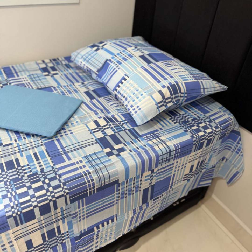 Jogo de Lençol Solteiro 3 Peças Premium Toque Macio 60% Algodão + Elástico 18cm que Não Escapa Conforto e Elegância para Seu Quarto - #4