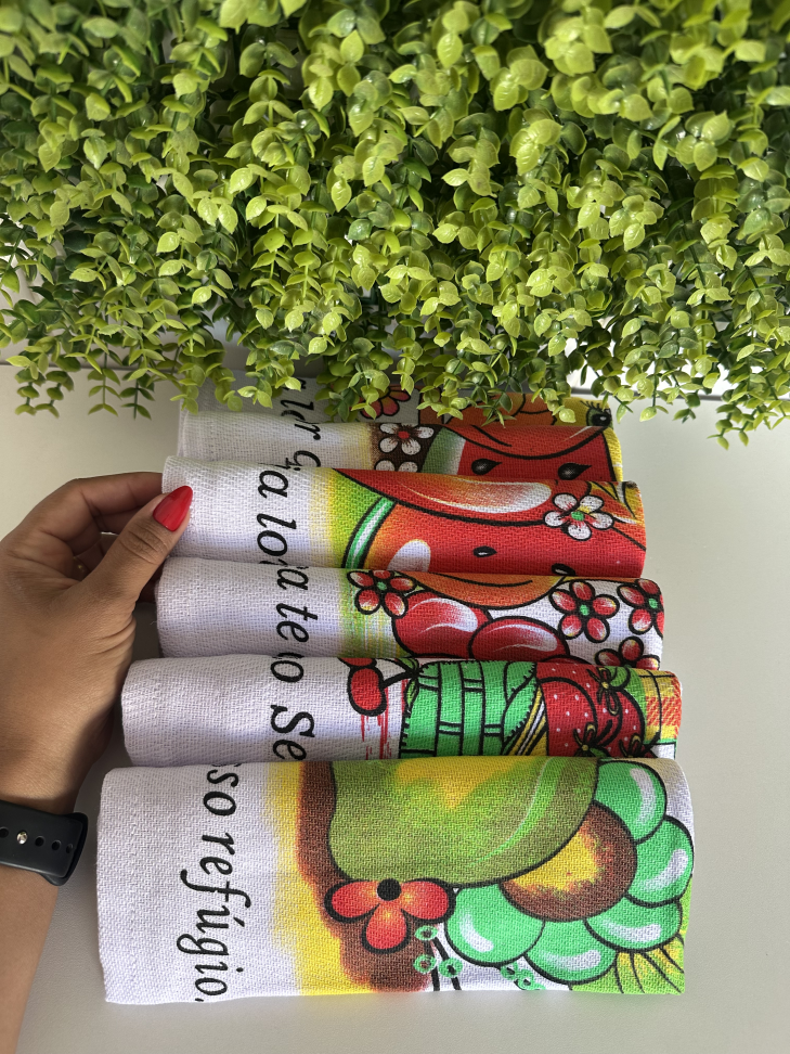 Kit 6 Panos De Prato Grande 45x80cm - #10