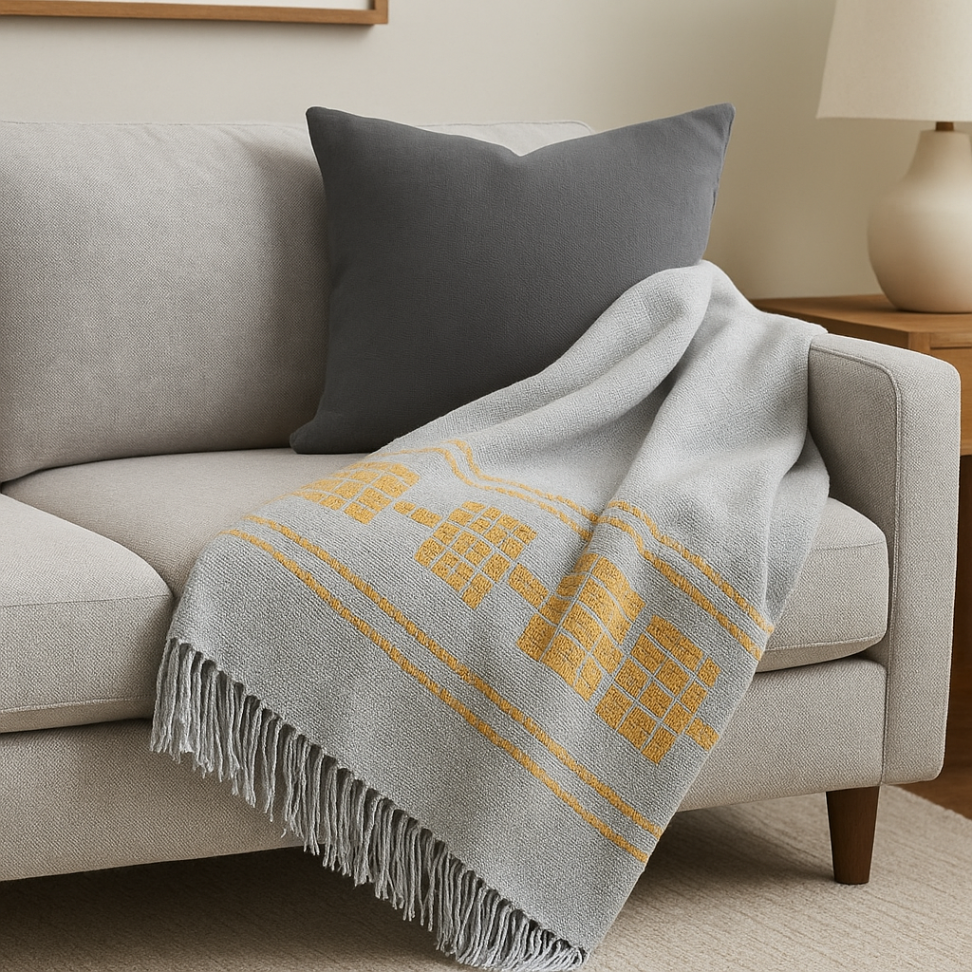 Manta Para Sofá Grande 100% Algodão - #12