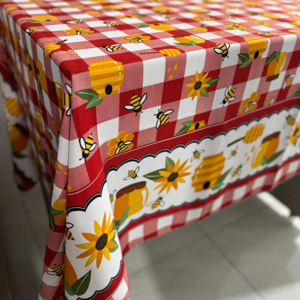 Toalha de Mesa 6 Lugares Oxford Impermeável Estampas Modernas, Fácil de Limpar e Não Amassa Deixe Sua Cozinha Linda e Prática - #8