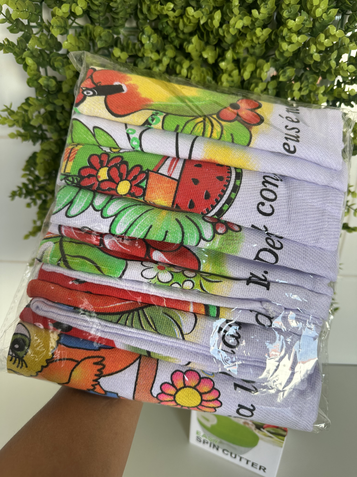 Kit 6 Panos De Prato Grande 45x80cm - #19