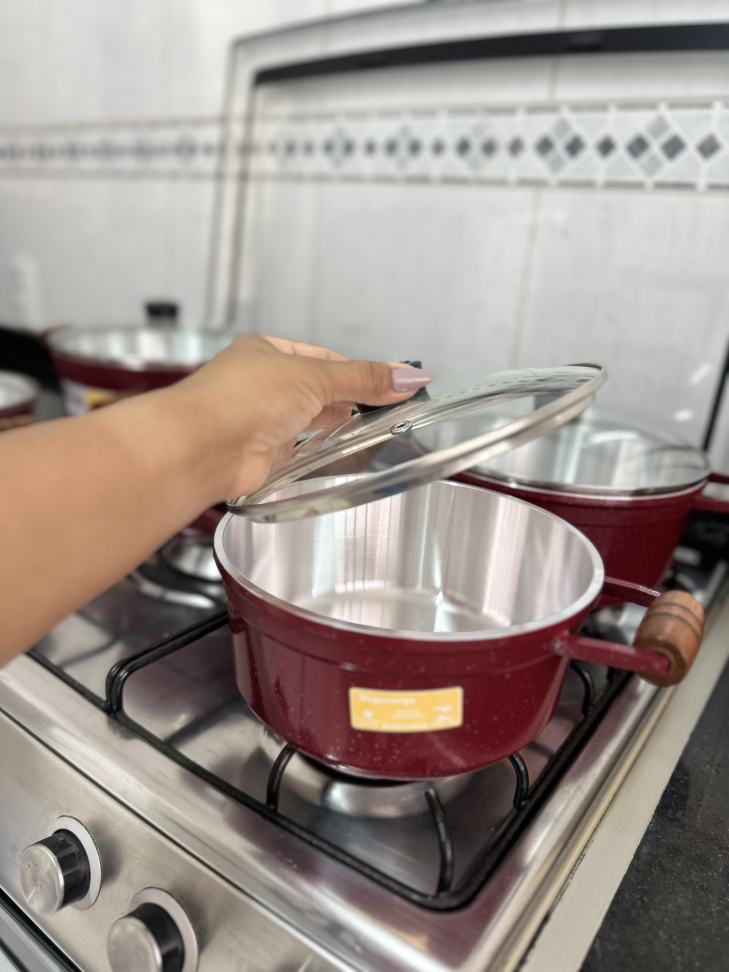 Jogo De Panelas Cava Alumínio Fundido 5 Peças - #10