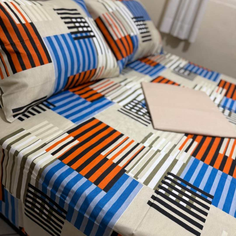 Jogo de Lençol Casal 4 Peças Floral Premium 60% Algodão Toque Macio Conforto Luxuoso e Estampa Elegante para Transformar Seu Quarto. - #10