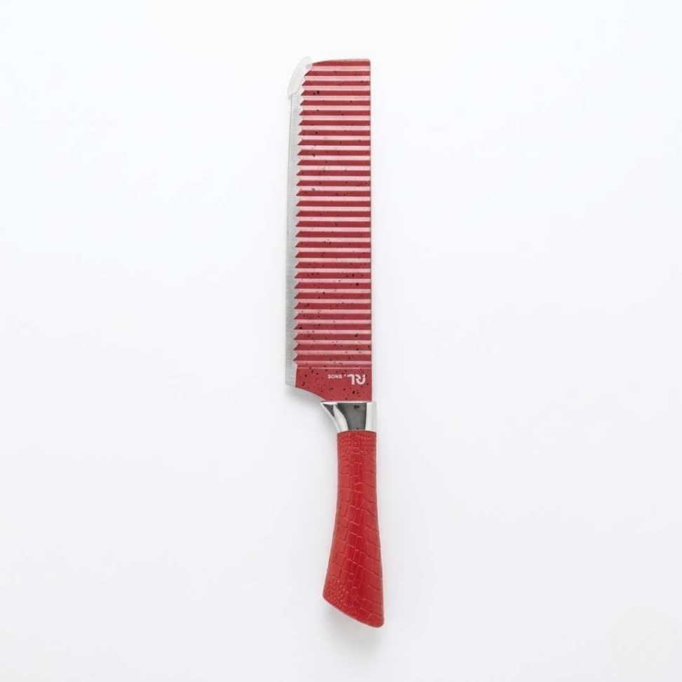 Jogo de Facas 8 Peças Profissional + Tesoura + Descascador + Chaira + Garra | Kit Completo Cozinha Premium Aço Inox Ultra Afiado - #18