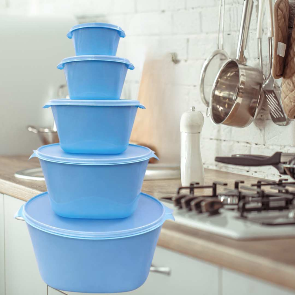 Kit Potes Plásticos com Tampa Hermética Jogo Organizador de Alimentos Multiuso - #8