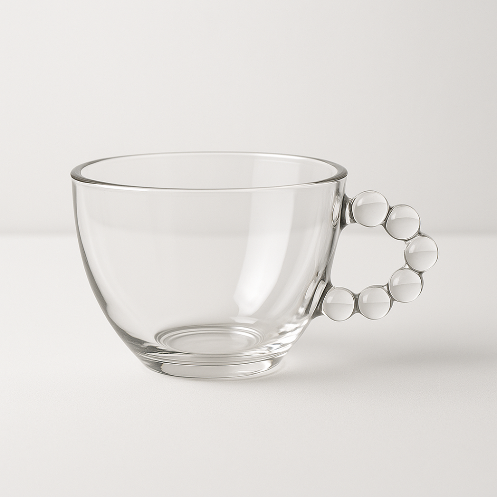 Jogo De Xícaras 6 Peças Alça Bolinha - #3