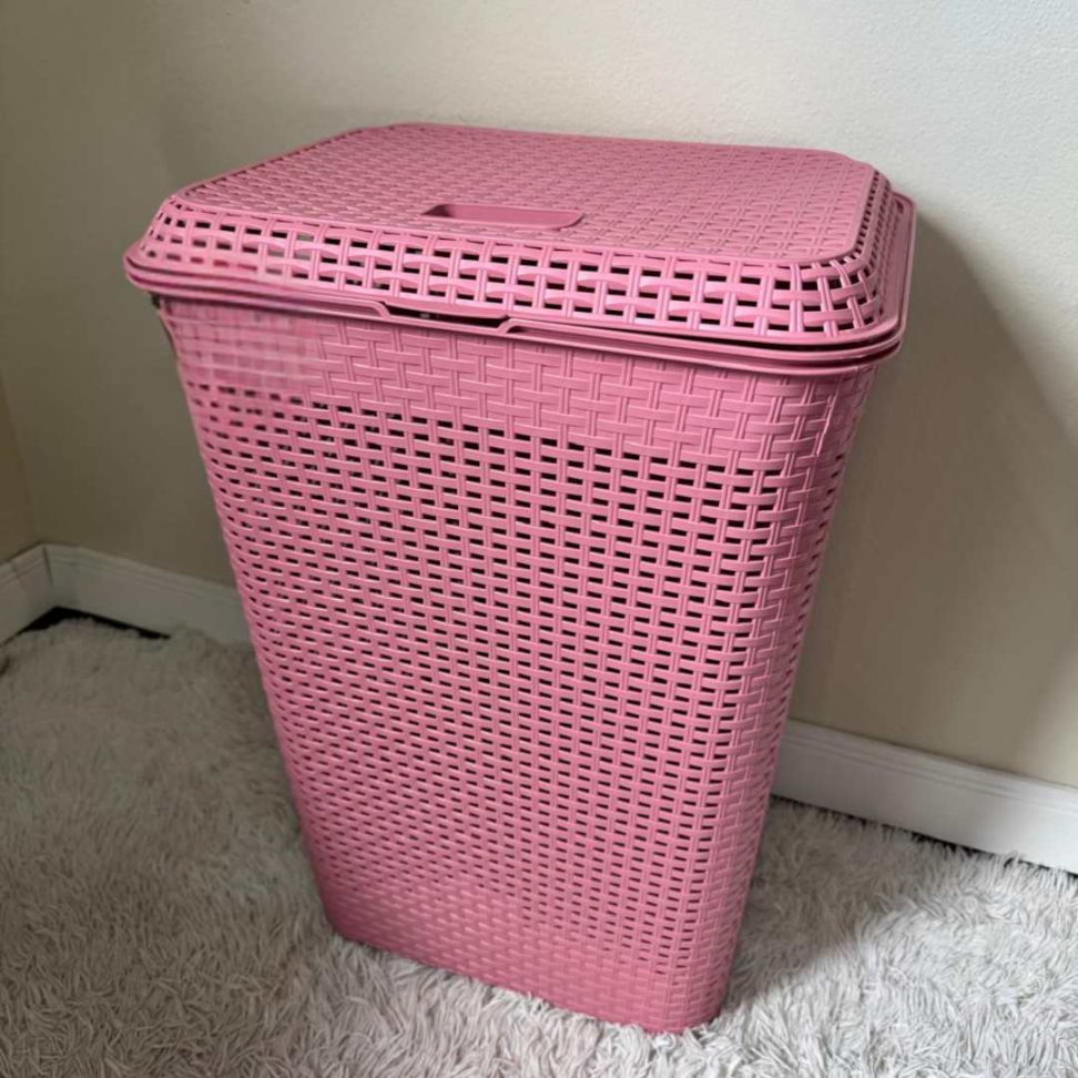 Cesto de Roupas 72L com Tampa Organizador Premium em Polipropileno Resistente Design Moderno Grande Capacidade e Anti-Odor para Seu Lar - #16