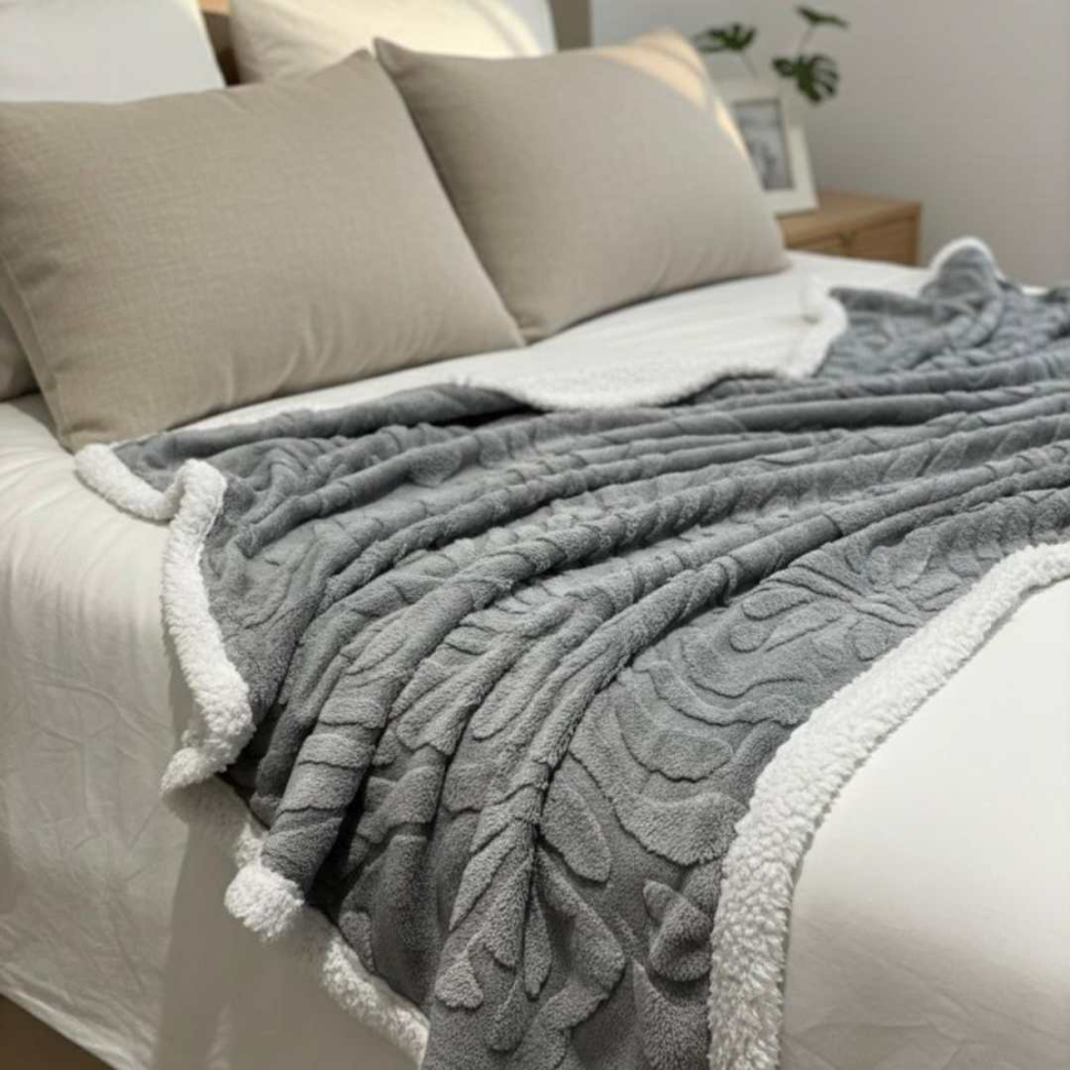 Manta Sherpa Premium Casal Queen Ultra Macia Quentinha e Aconchegante Toque de Pelo de Carneiro Luxo para Inverno 1,90X2,10 - #12