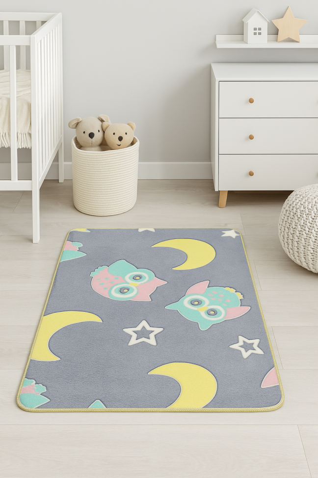 Tapete Infantil Brilha No Escuro 60x90 Antiderrapante - #1