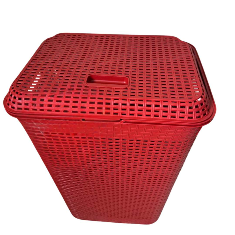 Cesto de Roupas 72L com Tampa Organizador Premium em Polipropileno Resistente Design Moderno Grande Capacidade e Anti-Odor para Seu Lar - #11